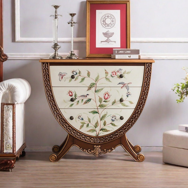 Commode décorative peinte et sculptée créative