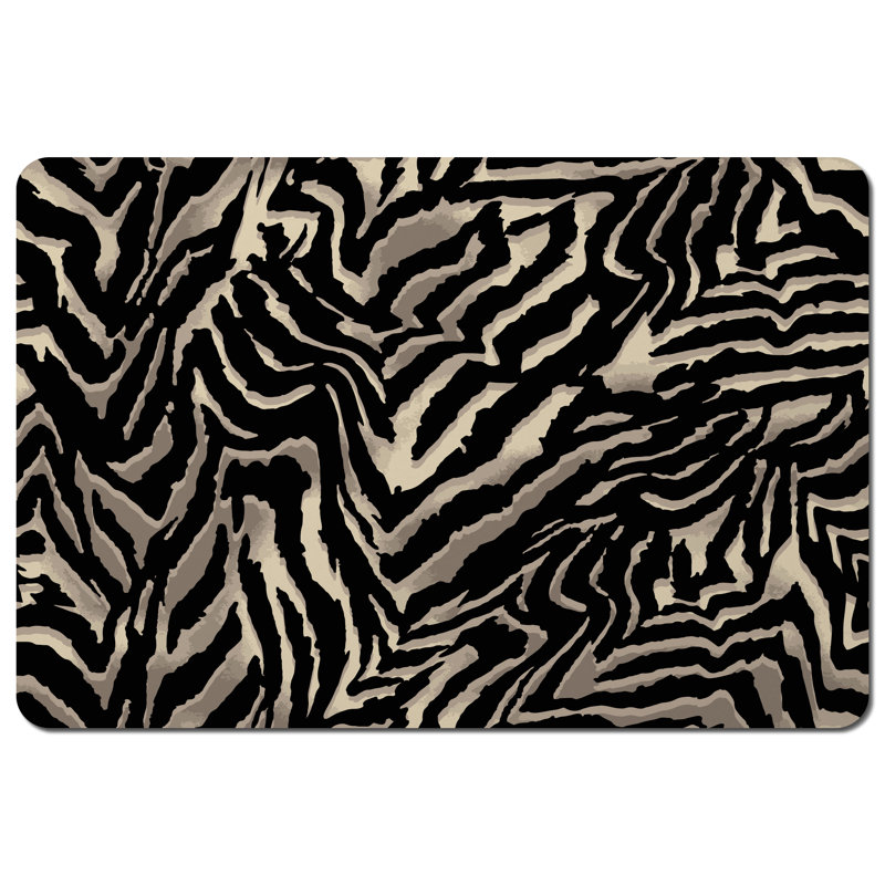 Ardos Polyester-Coated Hardboard Animal Print Rectangle Placemat