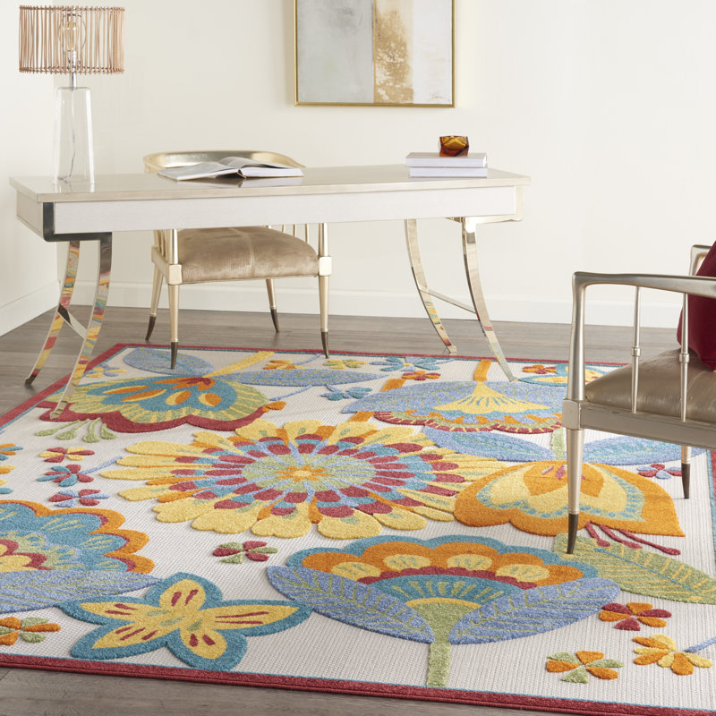 Tapis transitionnel multicolore Newton, Rectangle 9 pi x 12 pi