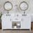 72-Inch White Double Sink Bathroom Vanity, With Quartz Countertop And Ceramic Basin, Pre-Assembled