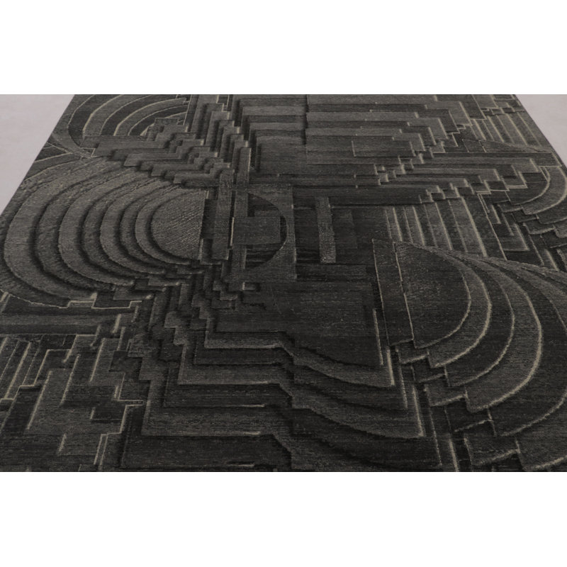 Modern One-of-a-Kind 8'0X10'0 Hand Knotted Area Rug