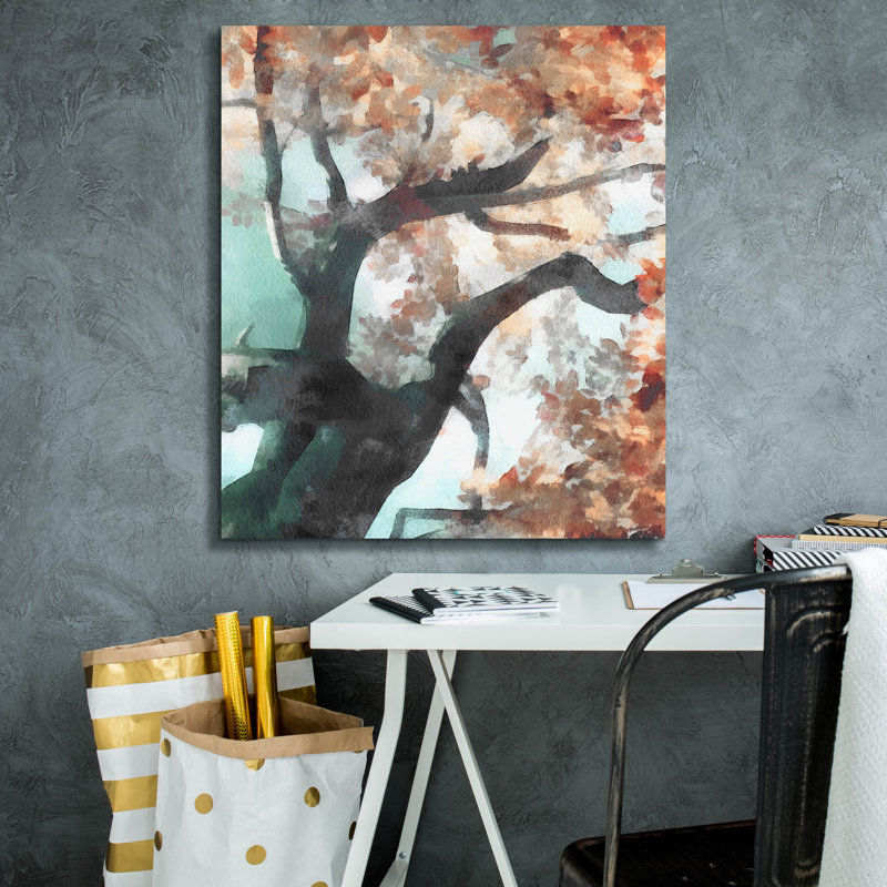  «Fall Tree 1» par Alonzo Saunders, art mural sur toile, 26 po x 30 po, H 30 po x l 26 po