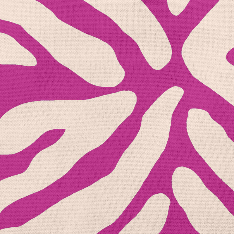 Coussin lombaire intérieur / extérieur Animal Stripe, Orchidée