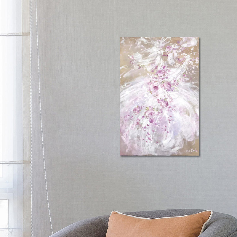 «Tutu Spring» par Debi Coules - reproduction d'art, H 26 po x l 18 po x 1,5 po, Toile tendue, Pas de tapis