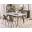 Balmer Extendable Metal Base Dining Table-419964932