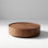 Circular Coffee Table with Iron Ring Base