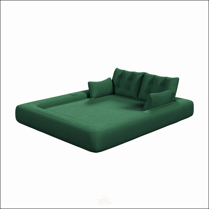 Lazy Sofa Couch, Green