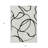 HomeRoots 3' X 5' White And Black Abstract Washable Indoor Outdoor Area Rug