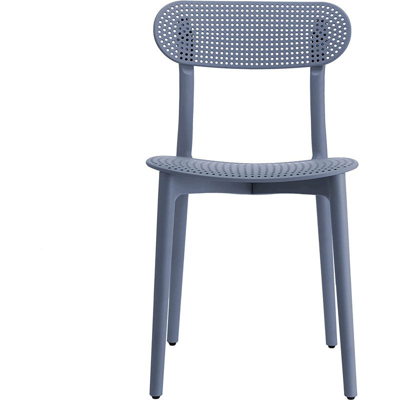 Chaise de terrasse empilable Isbella, Gris ancre