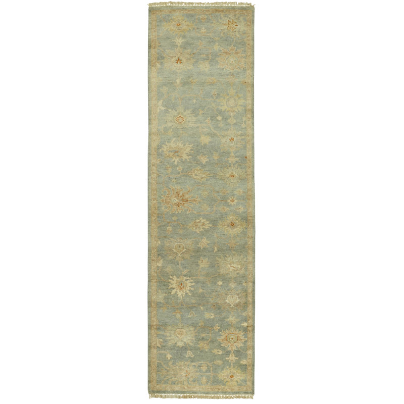Wool Oriental Area Rug, Runner 2'6" x 10'