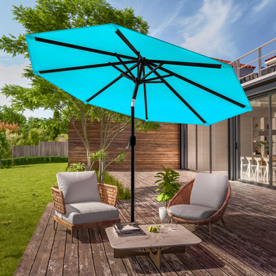 Vayle 9' Solid Color Market Umbrella