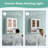 26 in. W x 30 in. H Bathroom Storage Wall Cabinet Fully Assembled with Sensor Light-1909904047
