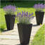 Ensemble de 3 pots à fleurs, pots à fleurs hauts-596850519