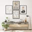 "Neutre botanique noir, beige et blanc, tons, art moderne, décoration murale minimaliste", 4 pièces-101520305-101520307