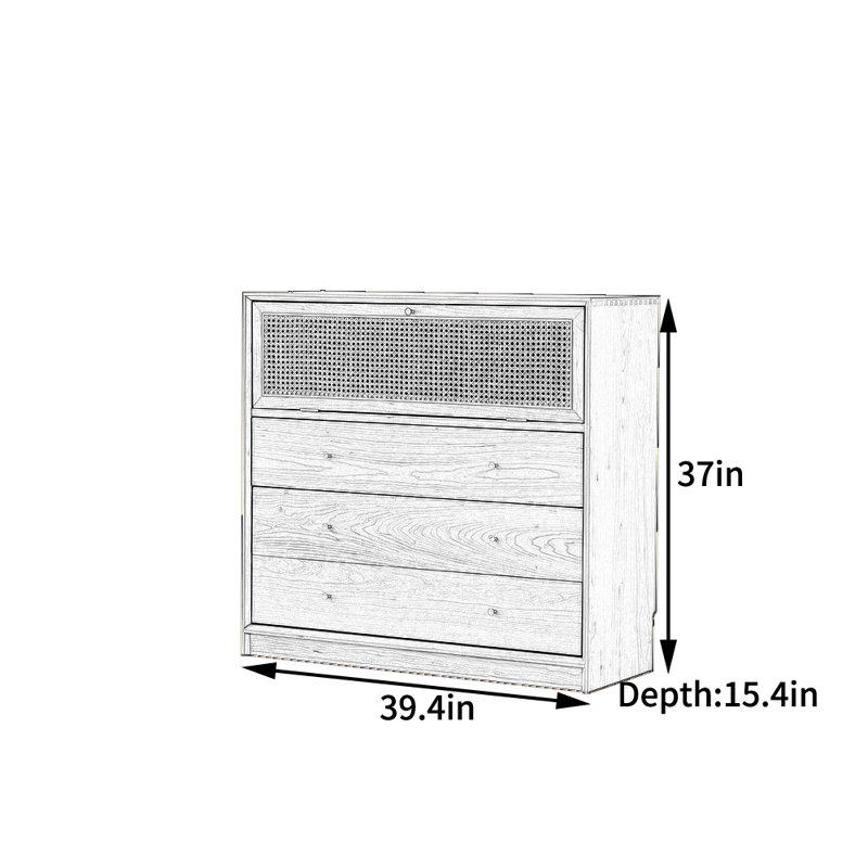 Solid Cherry Wood Sideboard