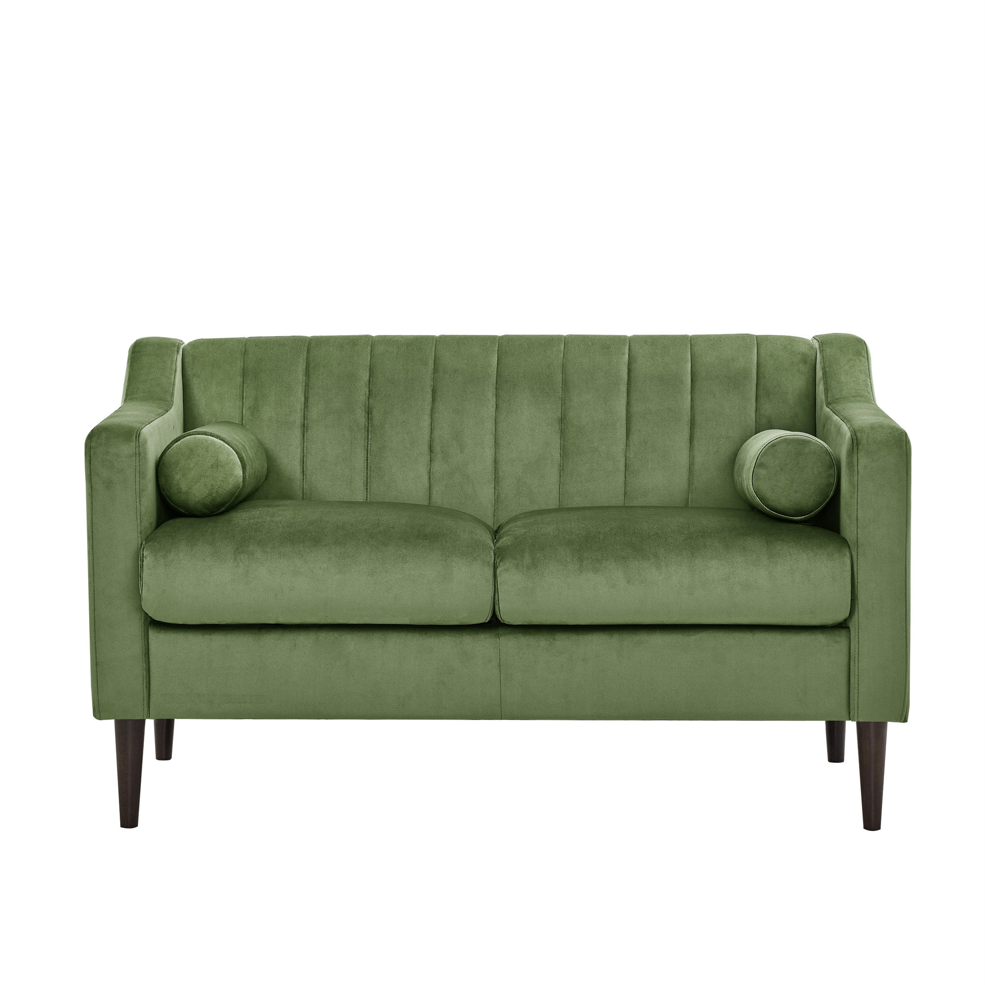 Mercer41 Mid Century Modern Chesterfield LOVE SEAT Couch | Wayfair