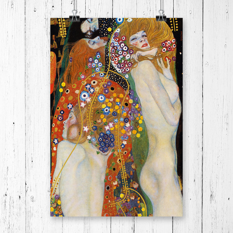 Gustav Klimt Water - Frameless Print, 42 x 29.7cm