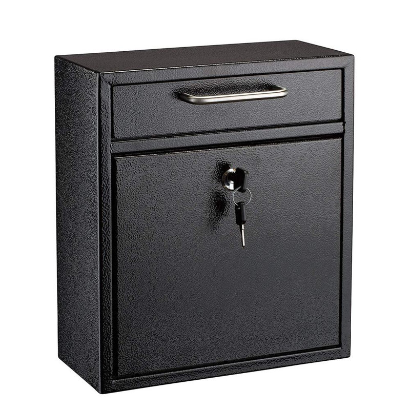 Boîte de dépôt moyenne sécurisée, Noir, noir, noir, noir