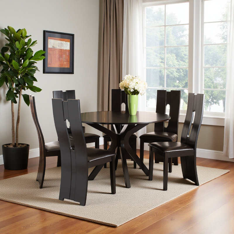 Aadishiv Counter Height Dining Set, 40.72" H x 44.68" W, 7