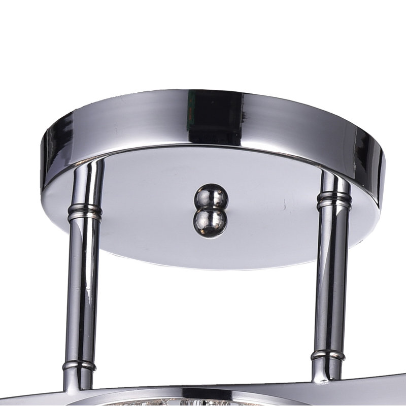 Mailloux Semi Flush Mount, Chrome