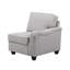 Canapé moderne modulaire en L avec repose-pieds 7 pièces Leo-43202081-43202083