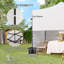 Auvent 10 'x 10' avec auvent et parois latérales, UPF50 +