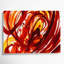 Aquarelle abstraite, art mural sur toile rouge 8-1566923530
