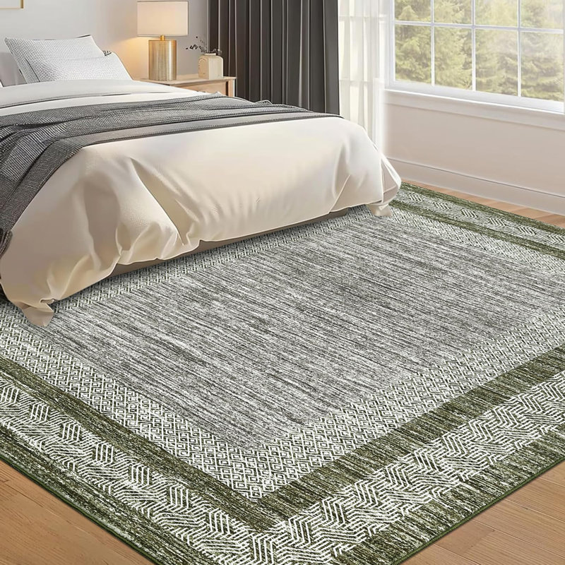 Area Rug, Green, Rectangle 160 x 230 cm