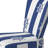 White And Blue Striped Pattern - Upholstered Patterned Accent Side Chair