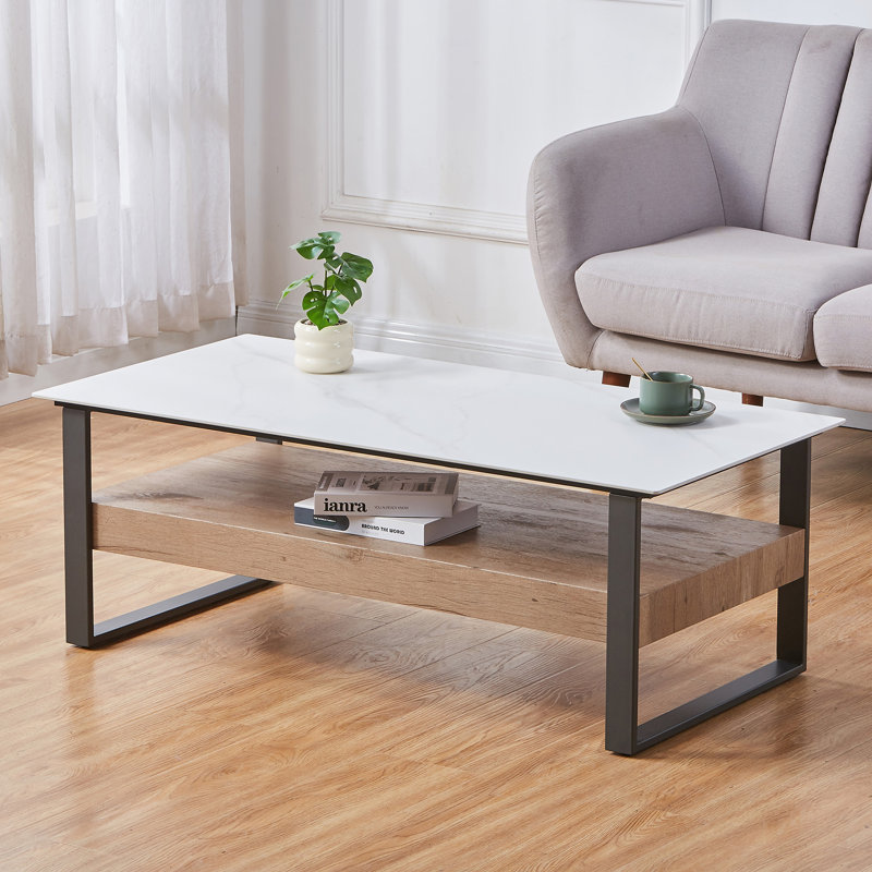 Tacarra Coffee Table with Storage, Grey
