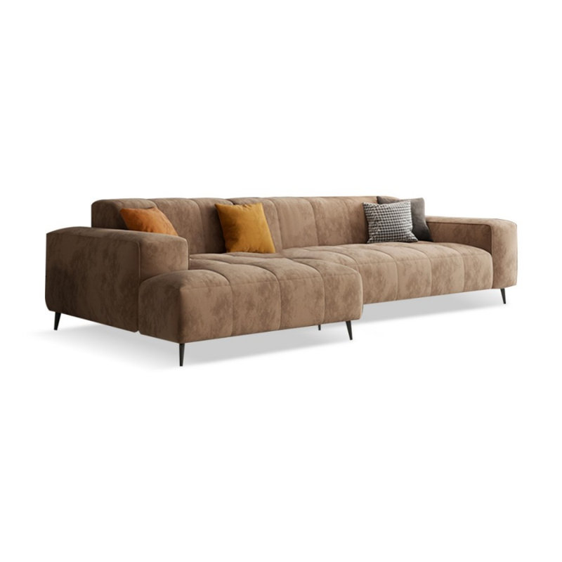 Canapé modulaire 2 pièces rembourré, H 32,68 po x l 110,24 po x P 62,99 po, Orienté à gauche (vu de face)