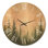 Horloge murale surdimensionnée en bois forêt - Blush Sky Woodland