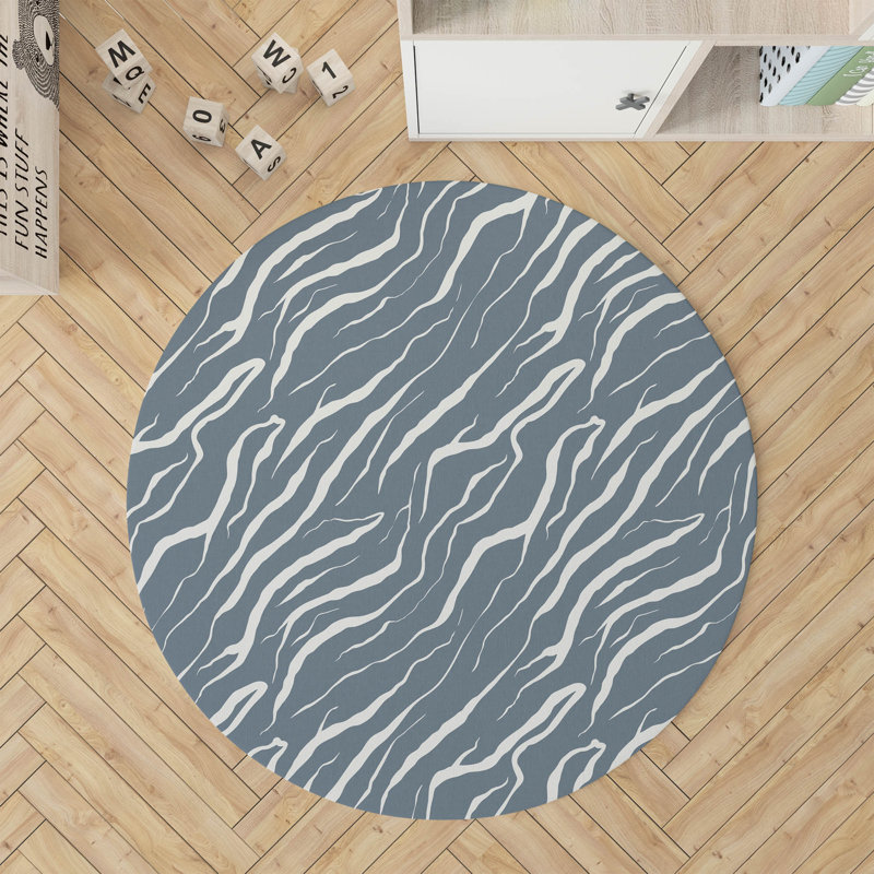 Tapis de jeu pour enfants Lush Cracks, Bleu