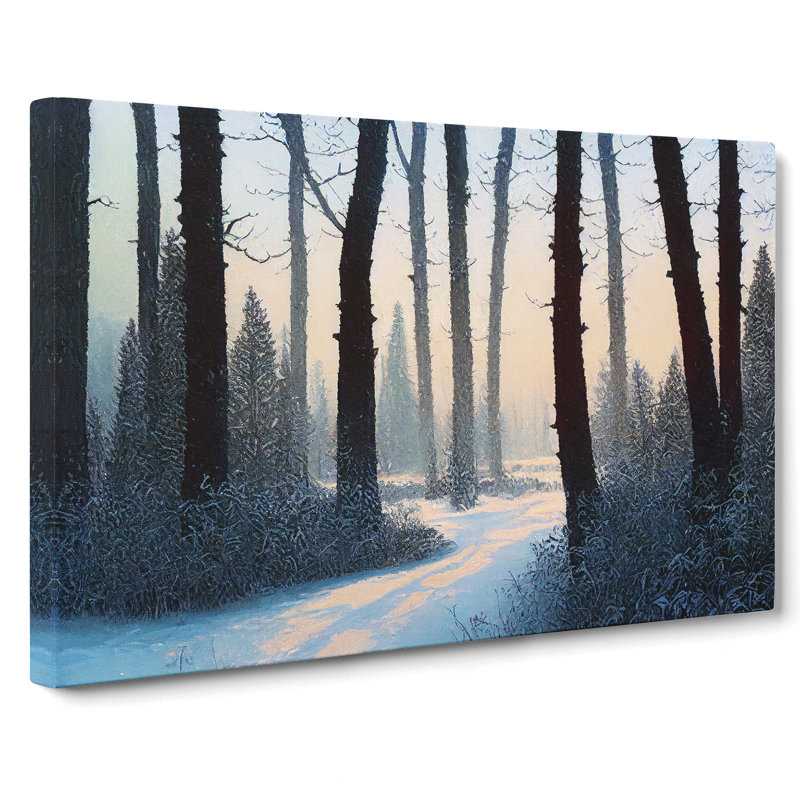 Compelling Winter Forest - Wrapped Canvas, 35cm H x 50cm W x 3cm D
