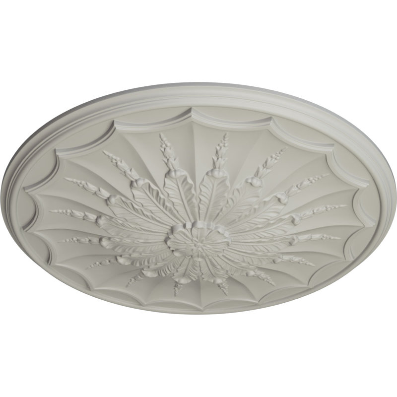 Médaillon de plafond 27 po x 27 1/8 po x P 2 5/8 po, Pot de crème