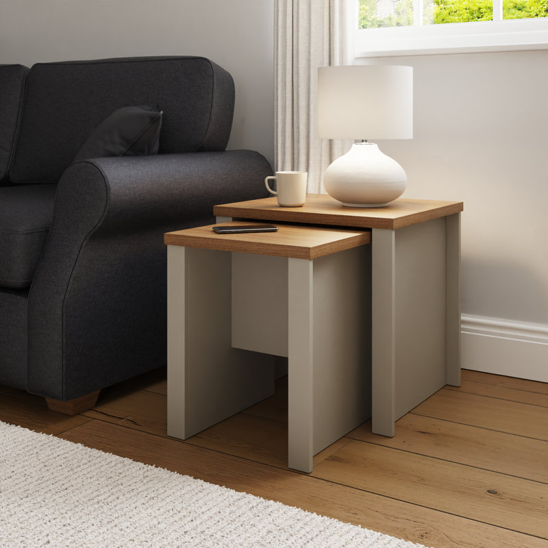 Beverly Sled Nesting Tables, Grey