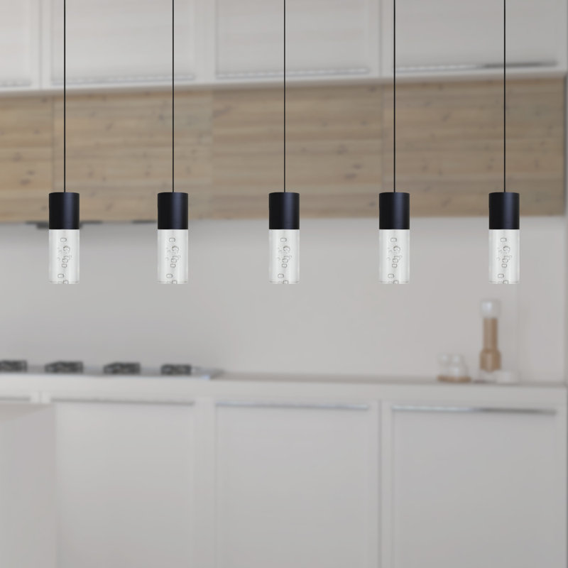 Andromedae 5 - Light Kitchen Island Pendant, Black