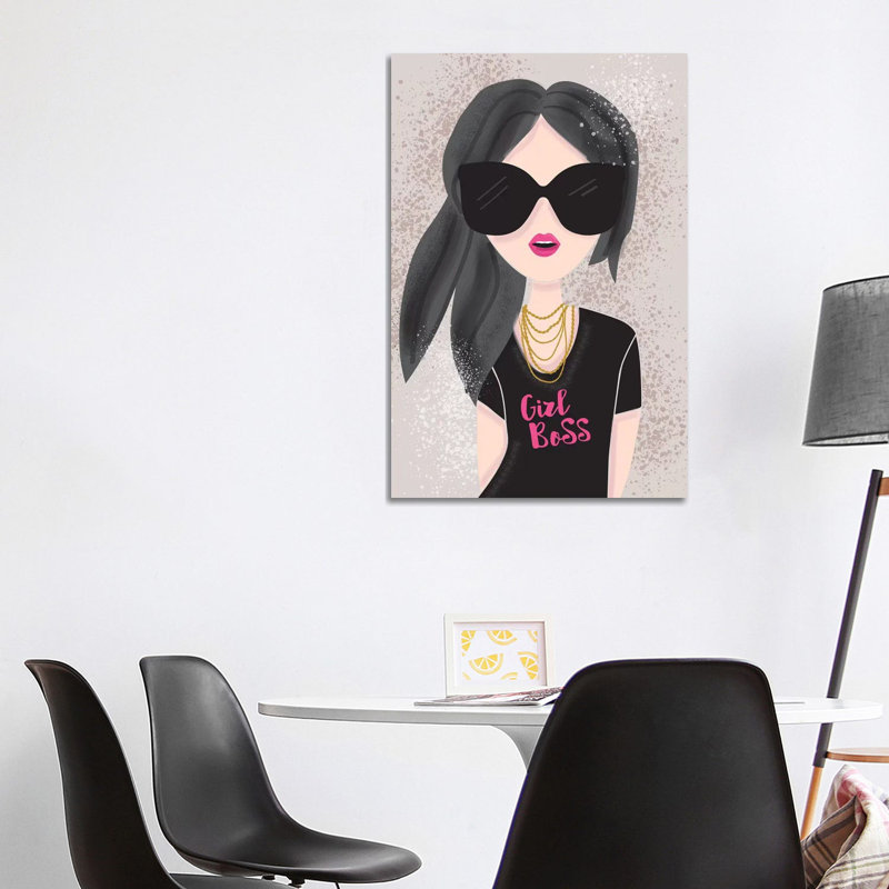 Everyday Girl Boss Iii by Lisa Whitebutton - Wrapped Canvas Gallery-Wrapped Canvas Giclée