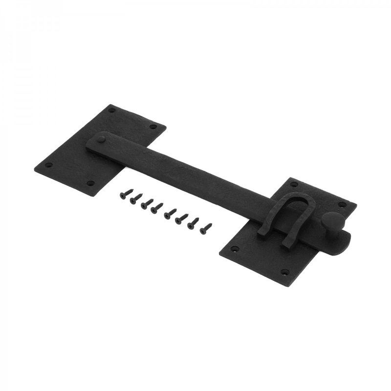 Loquet de clôture en fer noir pour porte de garage 12 po