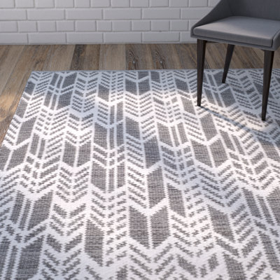 Paz Hand Woven Performance Chevron Rug