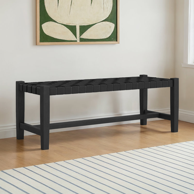 Gilman Upholstered Bench, Black