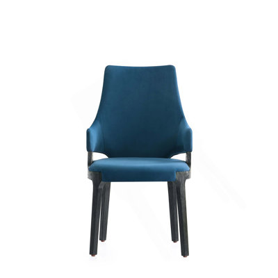 Chaise de salle à manger bleue