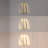 Swafford Modern Glam Metal Adjustable Dimmable Stripe Cage Integrated LED Pendant-36559167