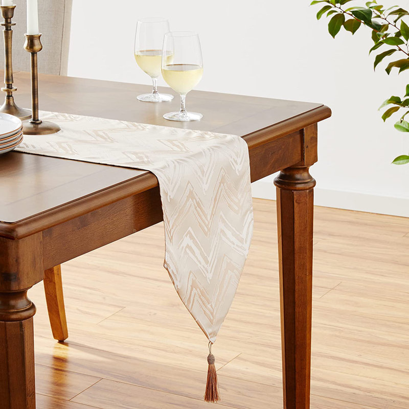 Chevron Table Runner, Gold