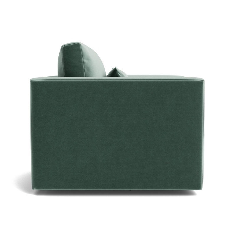 Haywood Full Swivel Chair, Performance Velvet - Jade