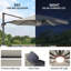 Parasol en porte-à-faux lumineux 132 "Quiteri-1556030108