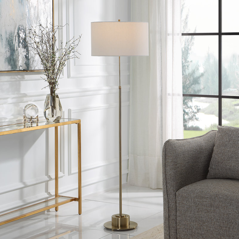  Lampe sur pied en laiton Prominent