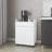 White Kitchen Cart With Two Doors And One Drawer, Clean Design To Complement Style, Caster Base For Smooth Movement, Particle Board Material, 32.32 In Height, 17.69 Width, 23.23 Depth 2 1 Storage