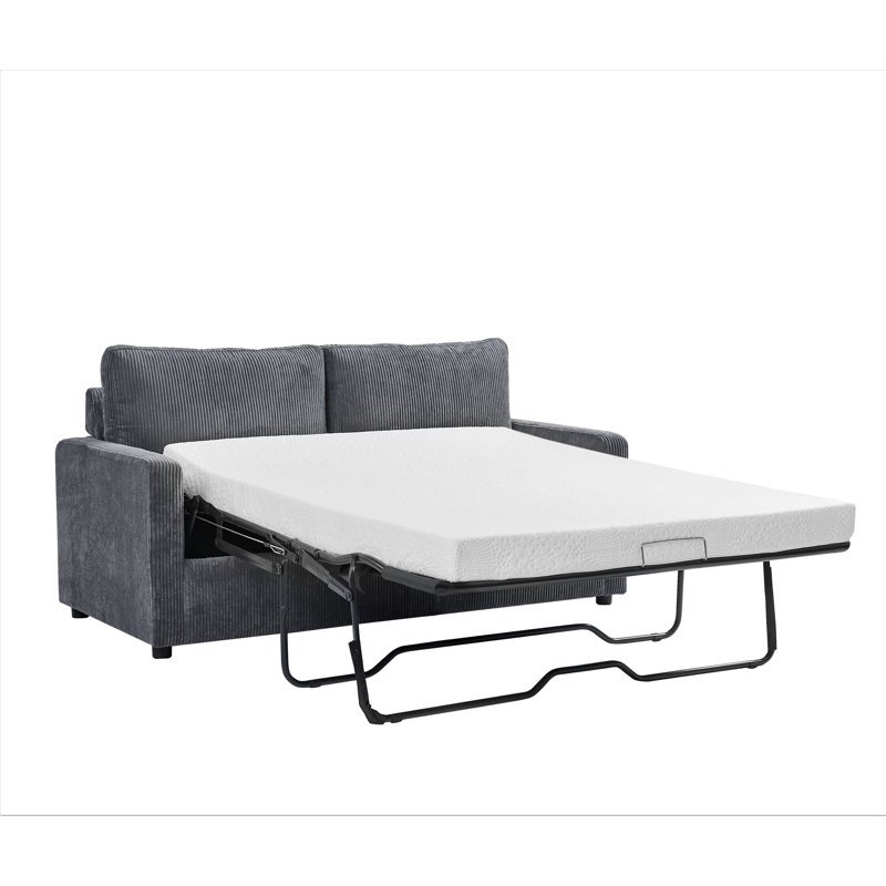 Dashly 70'' Upholstered Sleeper Sofa, Gray