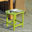 Table de bout toutes saisons Adirondack Tables de patio Tables de bout en plastique Vert citron-1660344228
